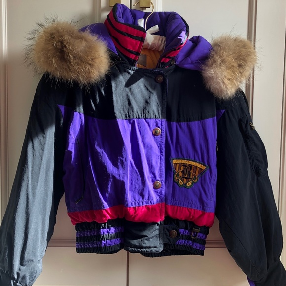 Bogner Jackets & Blazers - Bogner ski jacket, Size 6, black, purple and fuchsia